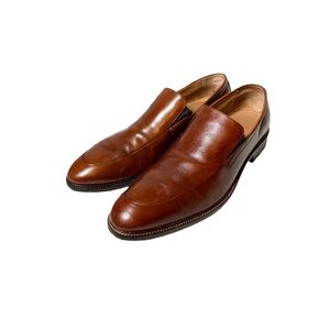 Cole Haan Brown Leather Slip On Loafers